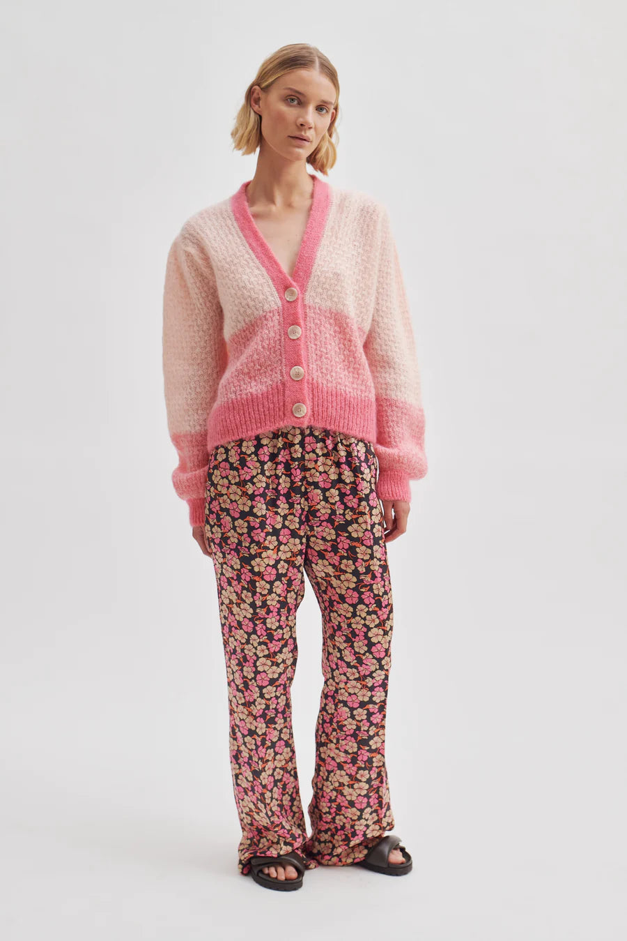 Sebastia Tri-Tone Cardigan