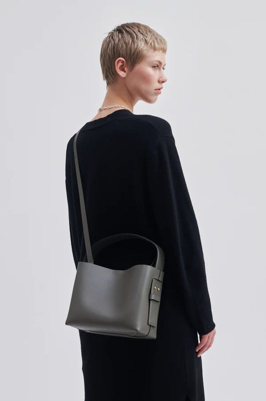 Leata Leather Bag - Bungee Cord