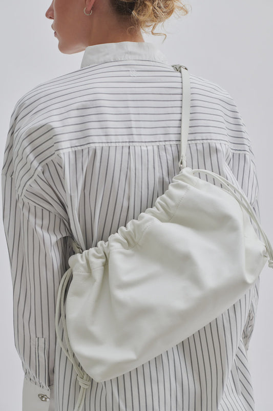 White Drawstring Bag