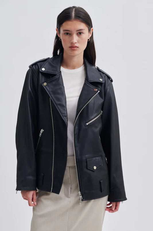 RizzoLeatherBikerJacket