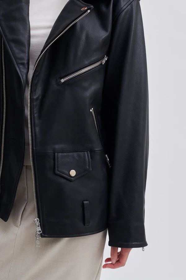 RizzoLeatherBikerJacket