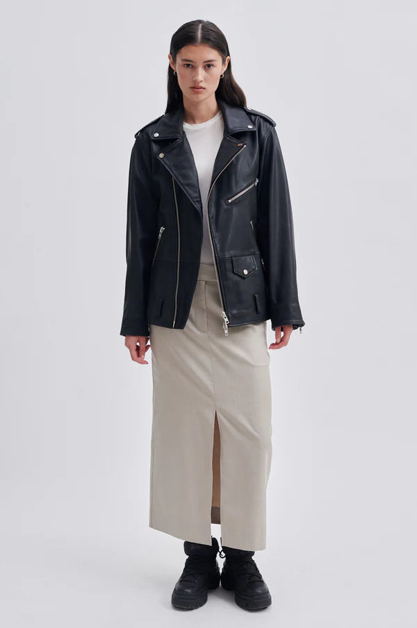 RizzoLeatherBikerJacket
