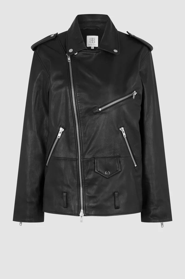 RizzoLeatherBikerJacket