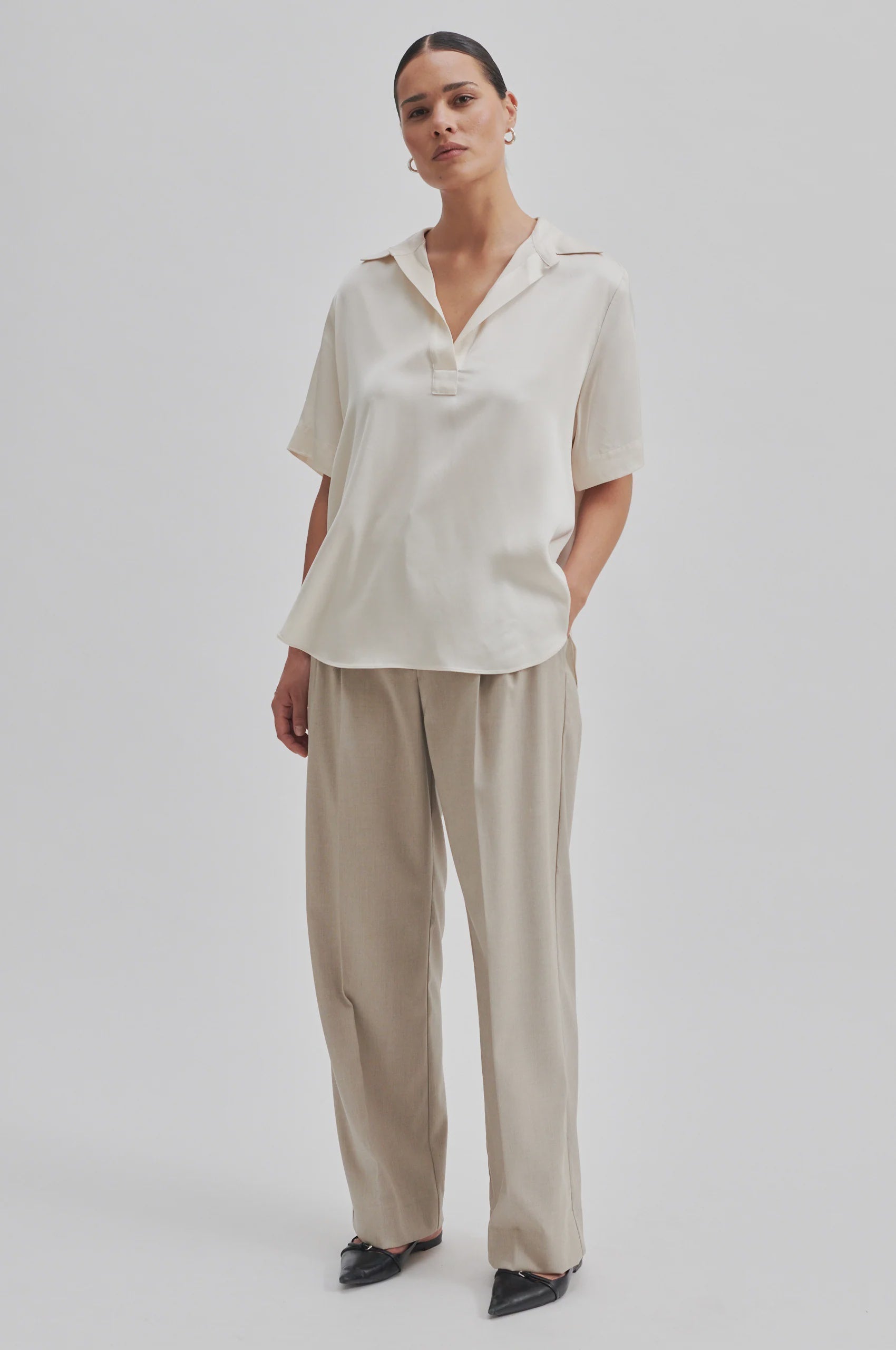 Bardi Blouse - Pumice Stone