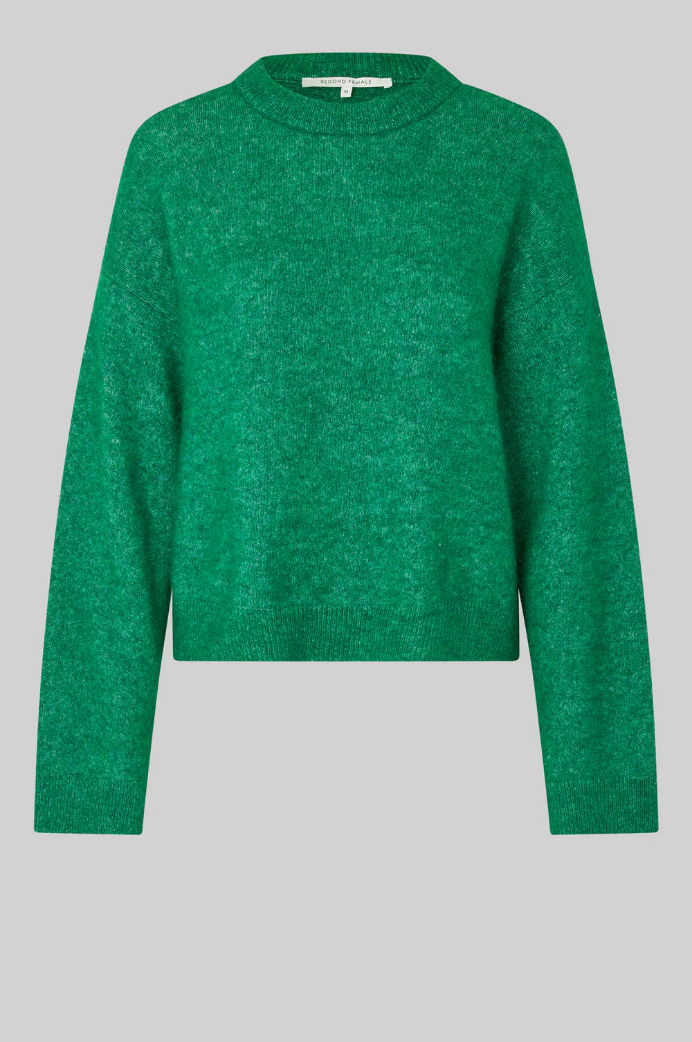 Brooke Knit Drop Shoulder O-Neck - Lush Meadow