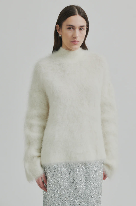 Isaky Knit T-Neck - Eggnog