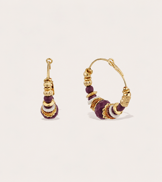 Aloha Mini Gold Hoop Earrings