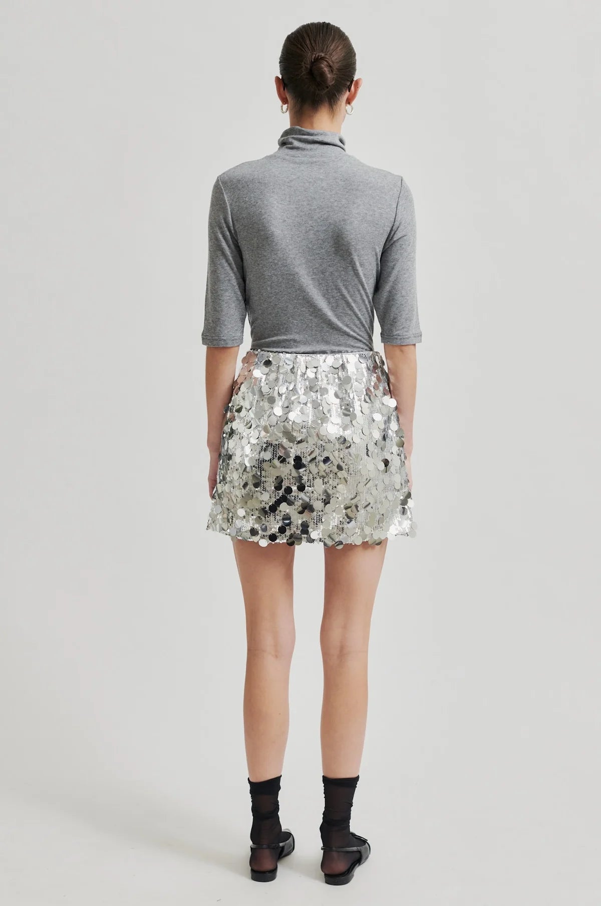 Honer SS T-Neck - Grey Melange
