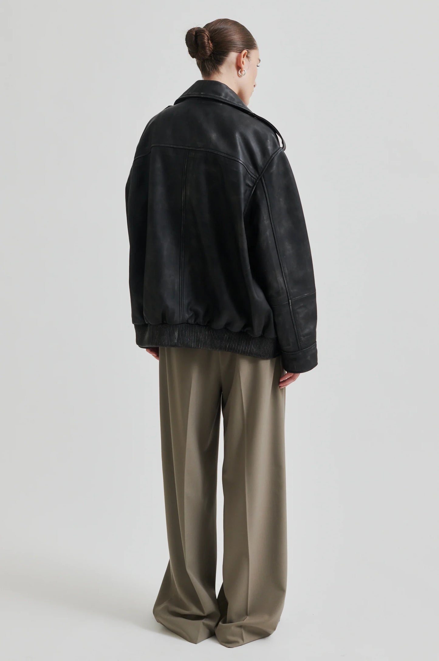 Aura Leather Jacket - Black