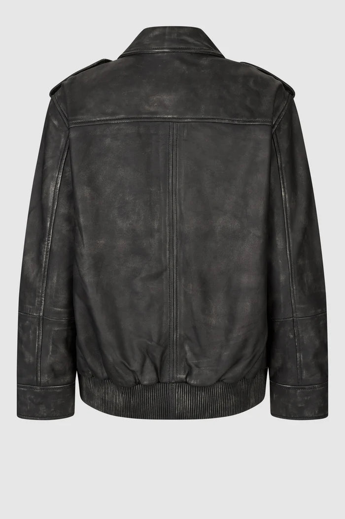Aura Leather Jacket - Black