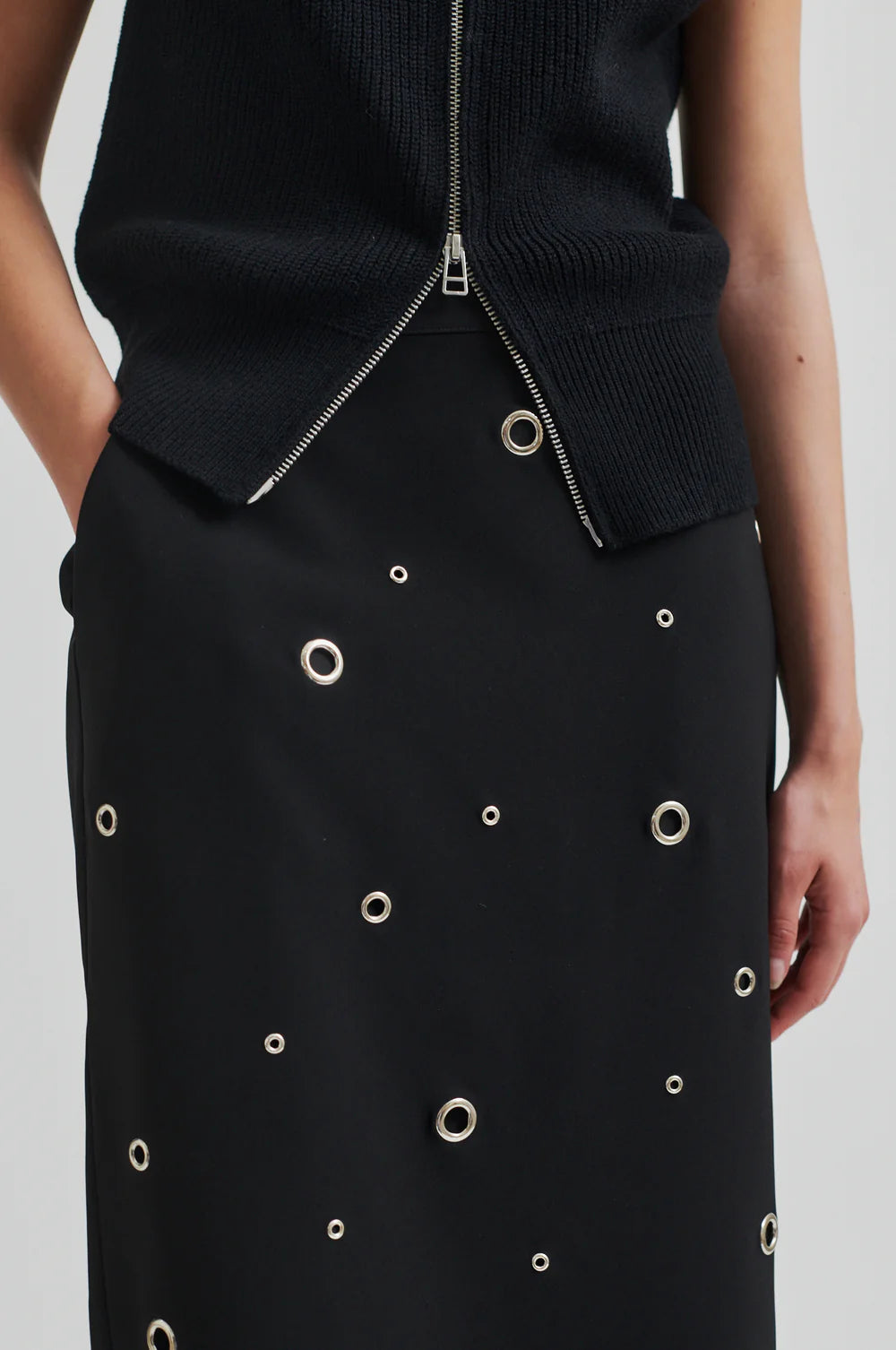 Eyla Pencil Skirt - Black