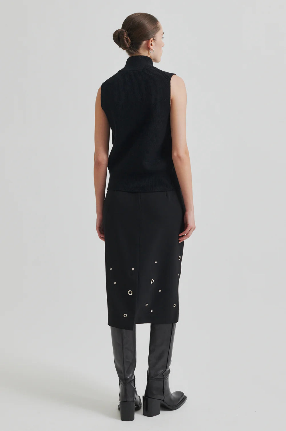 Eyla Pencil Skirt - Black