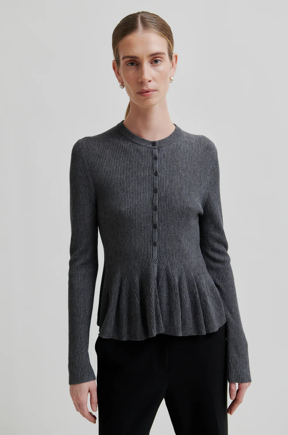Tova Cardigan Grey Melange