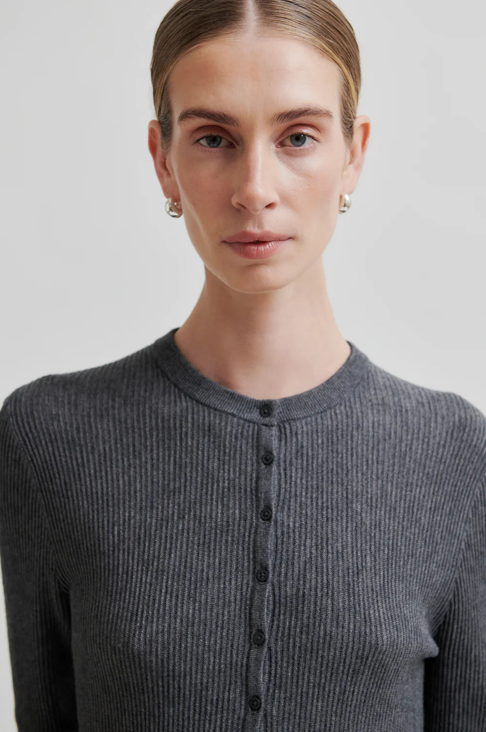 Tova Cardigan Grey Melange