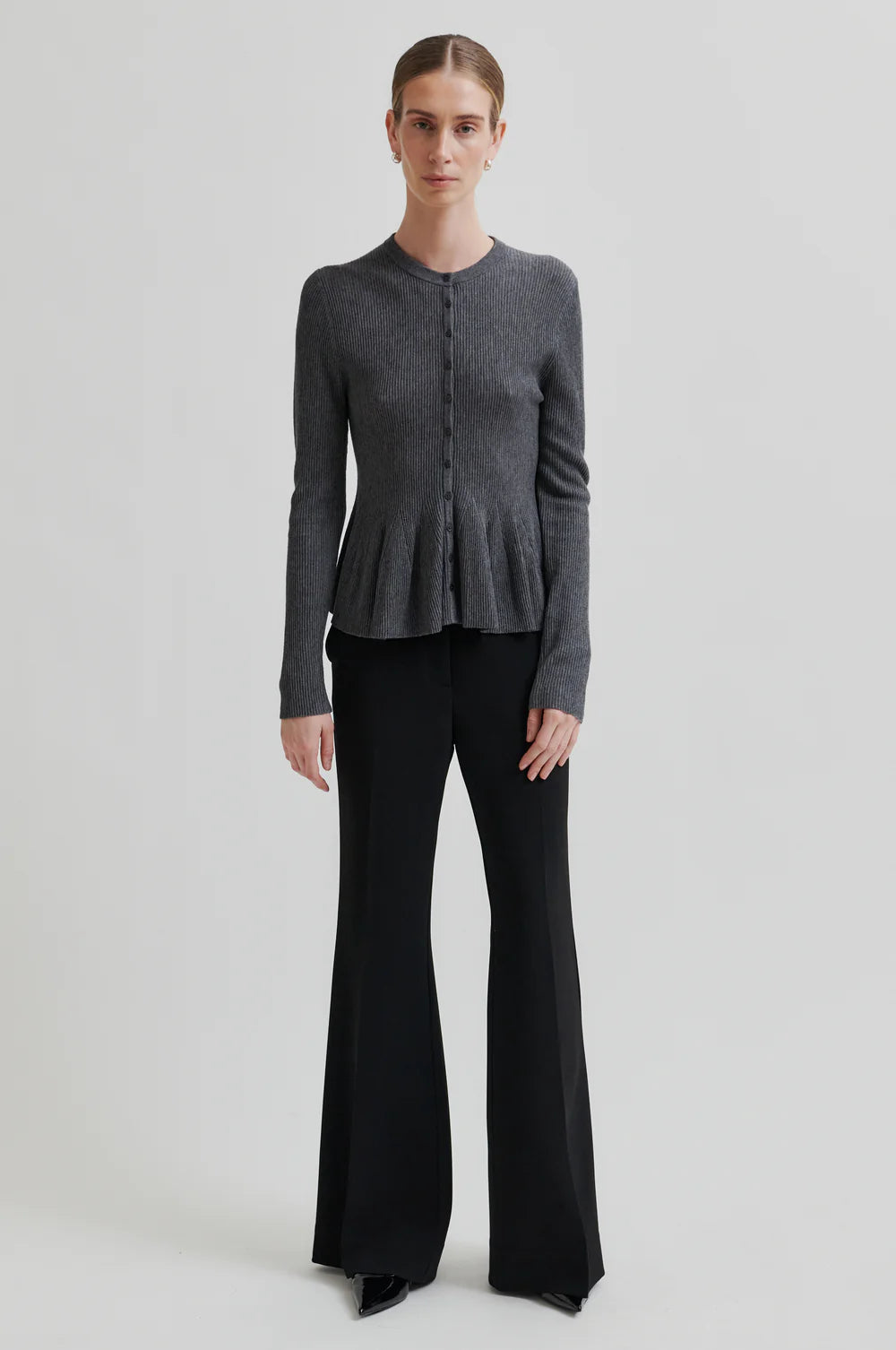 Tova Cardigan Grey Melange