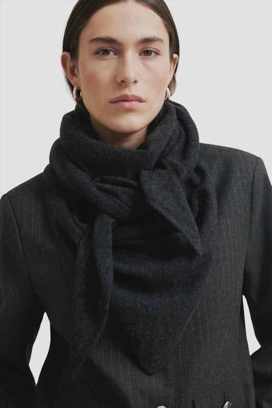 Warming Knit Scarf - Grey Melange