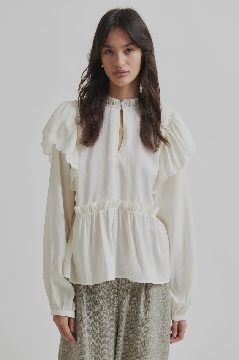 Terra Frill Blouse - Tofu