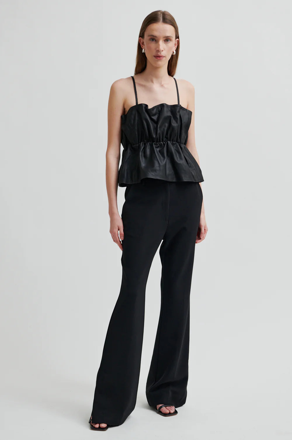 Cova Leather Top -  Black