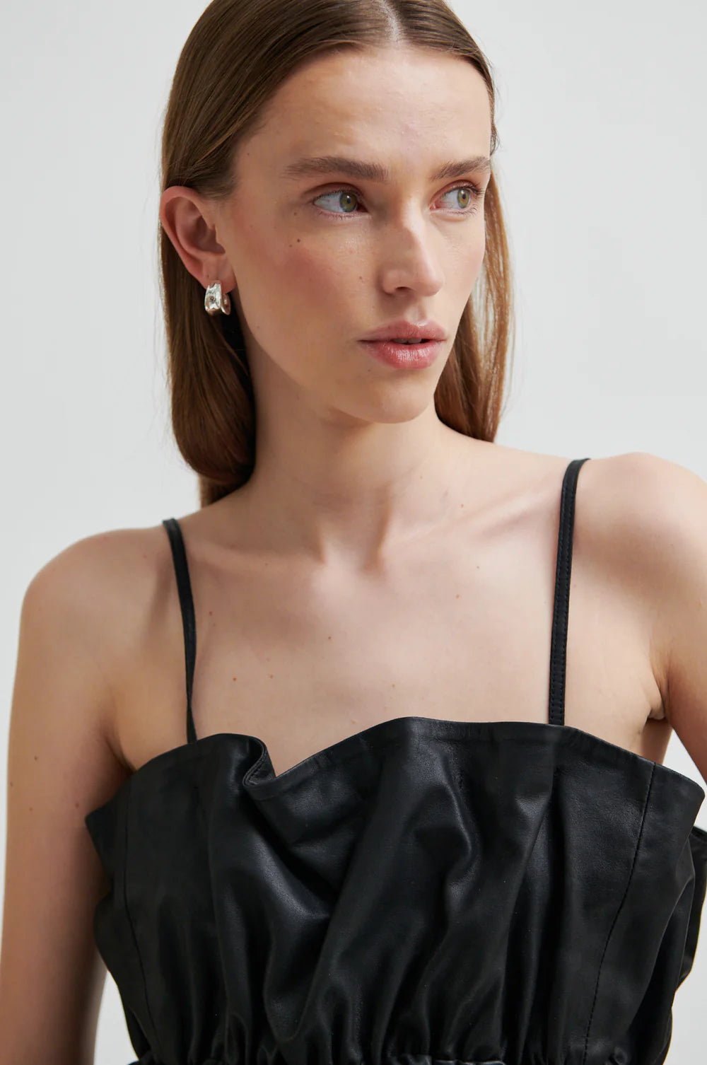 Cova Leather Top -  Black