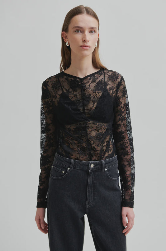 Social Tee - Lace LS Tee