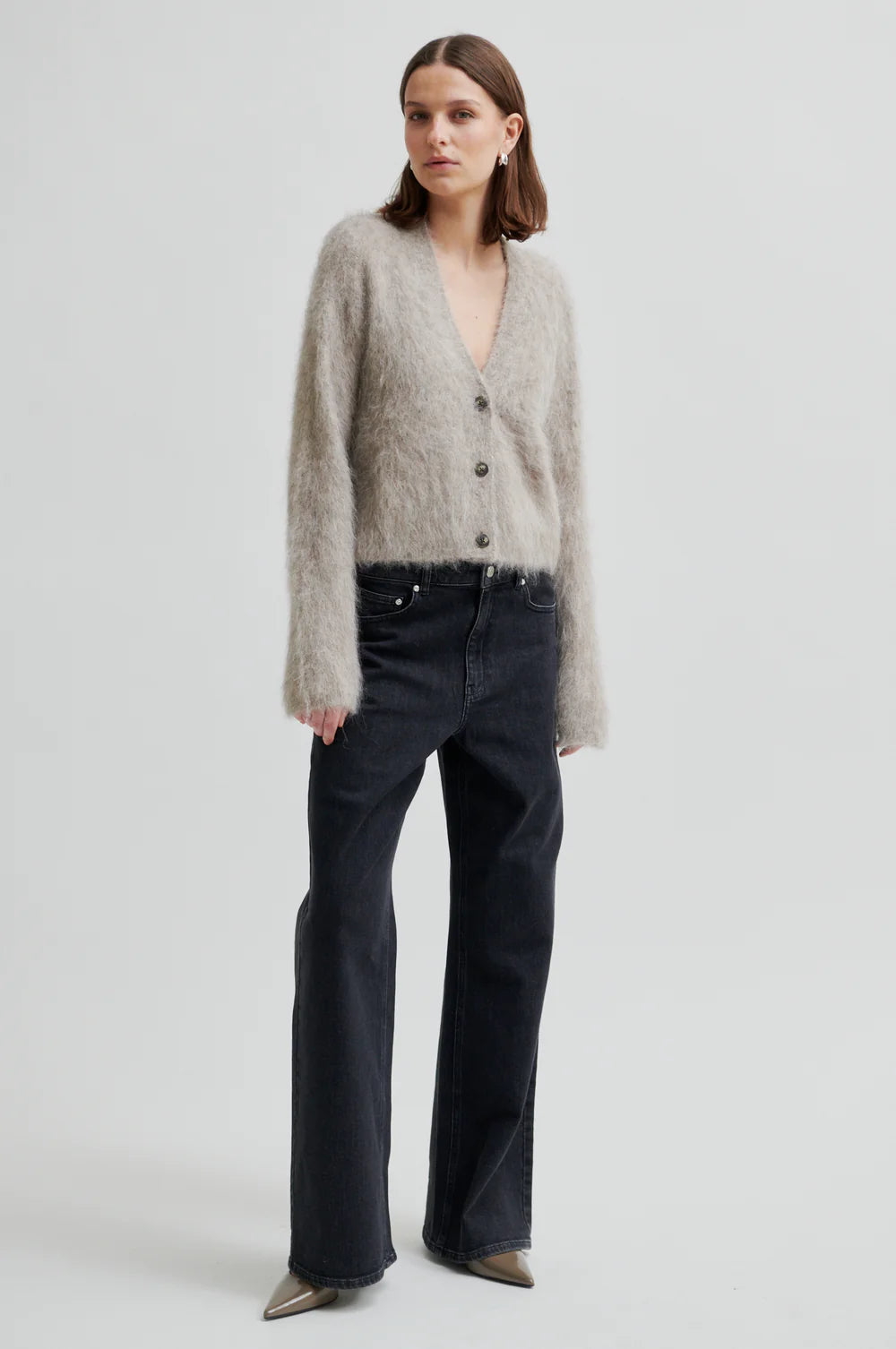 Karla Knit Cardigan - Pumice Stone