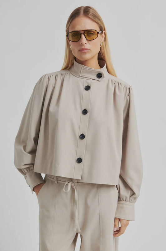 Zoie Jacket - Light Beige Melange