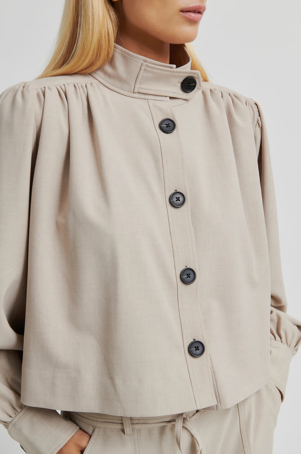 Zoie Jacket - Light Beige Melange