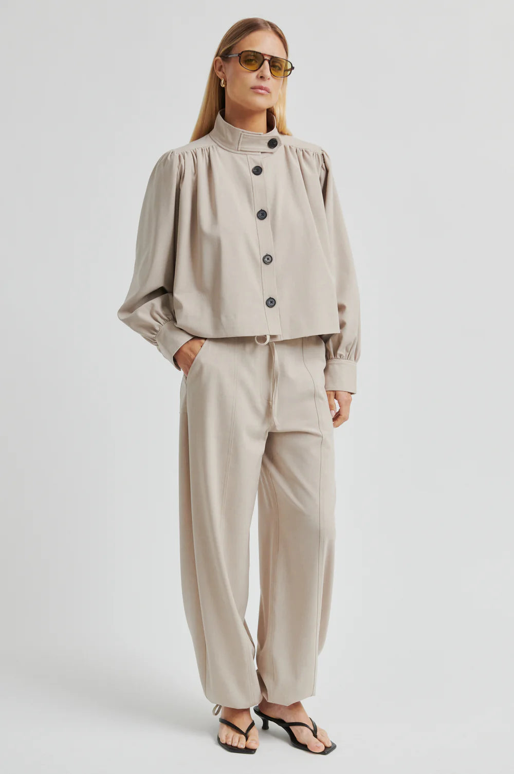 Zoie Jacket - Light Beige Melange