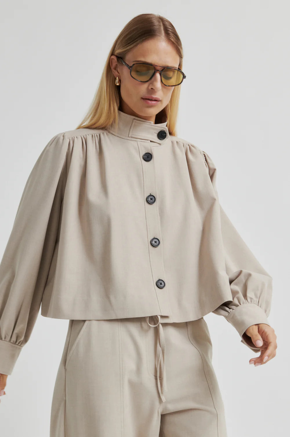 Zoie Jacket - Light Beige Melange