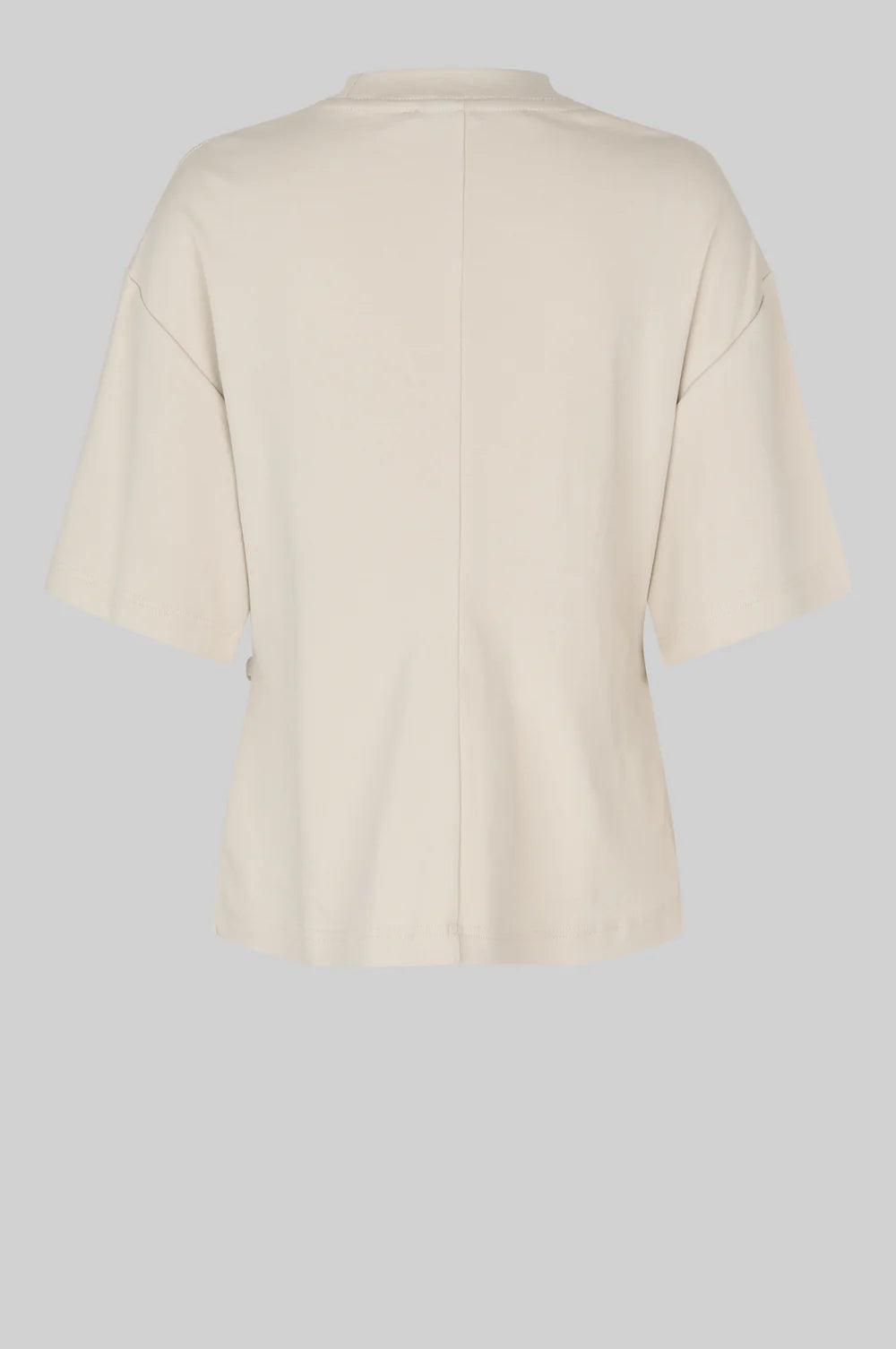Enora Brooch Tee - Soft Beige