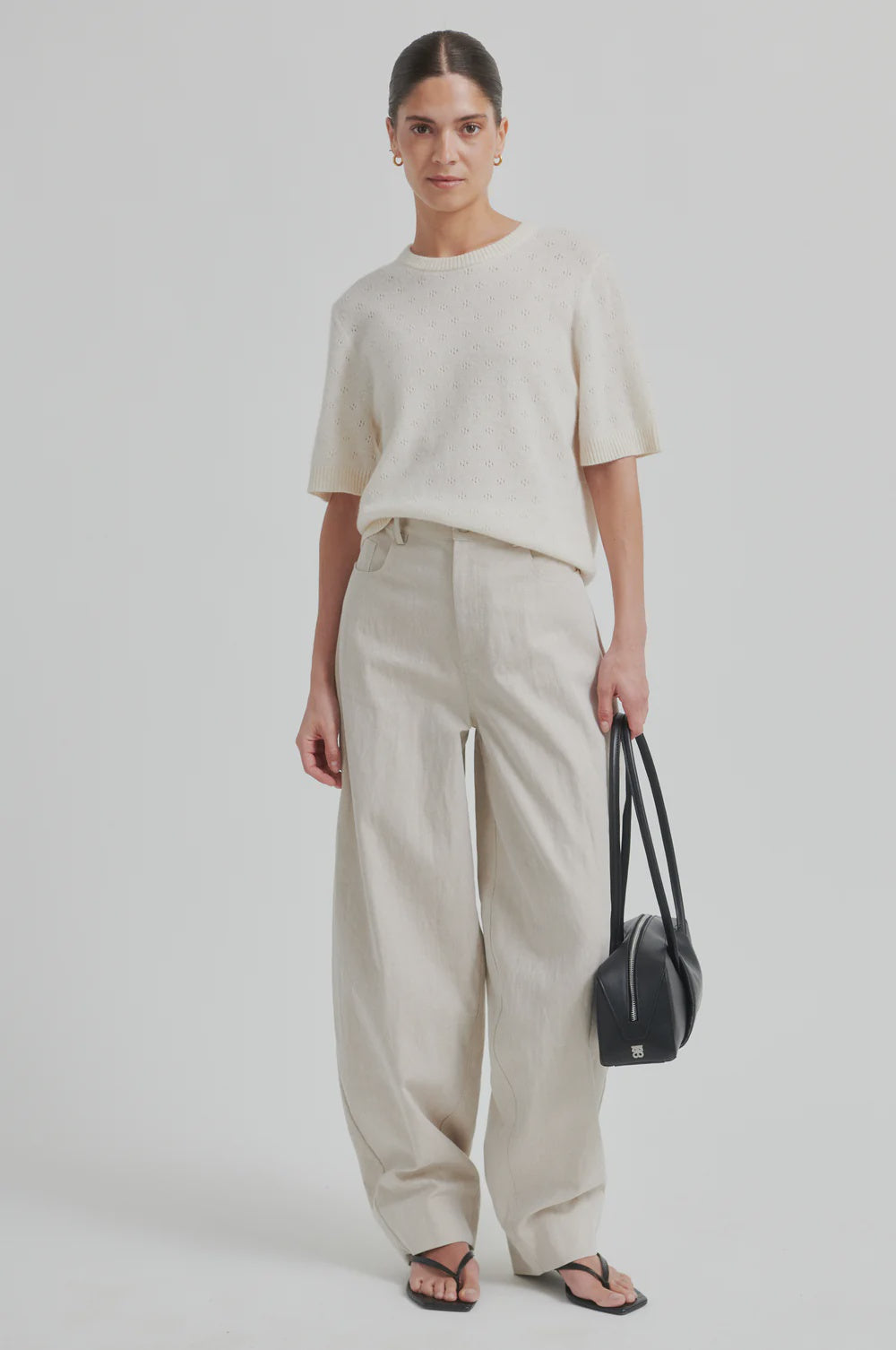 Bacoli Barrel Trousers - Soft Beige