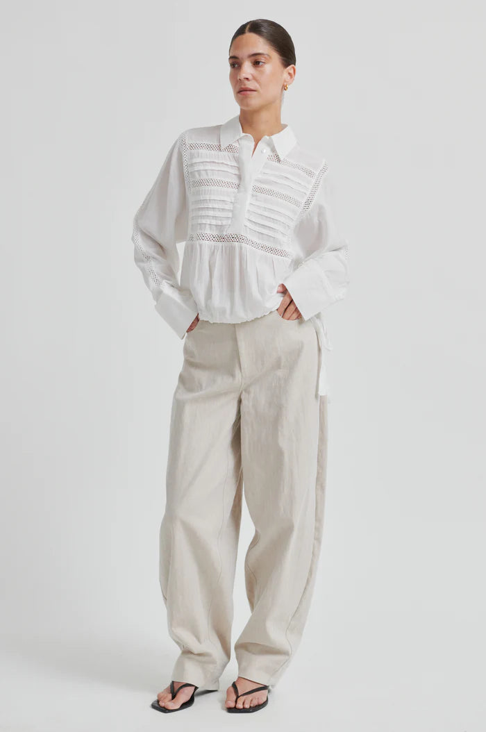 Bacoli Barrel Trousers - Soft Beige