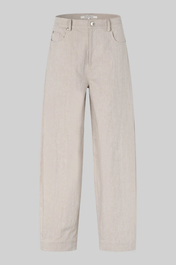 Bacoli Barrel Trousers - Soft Beige