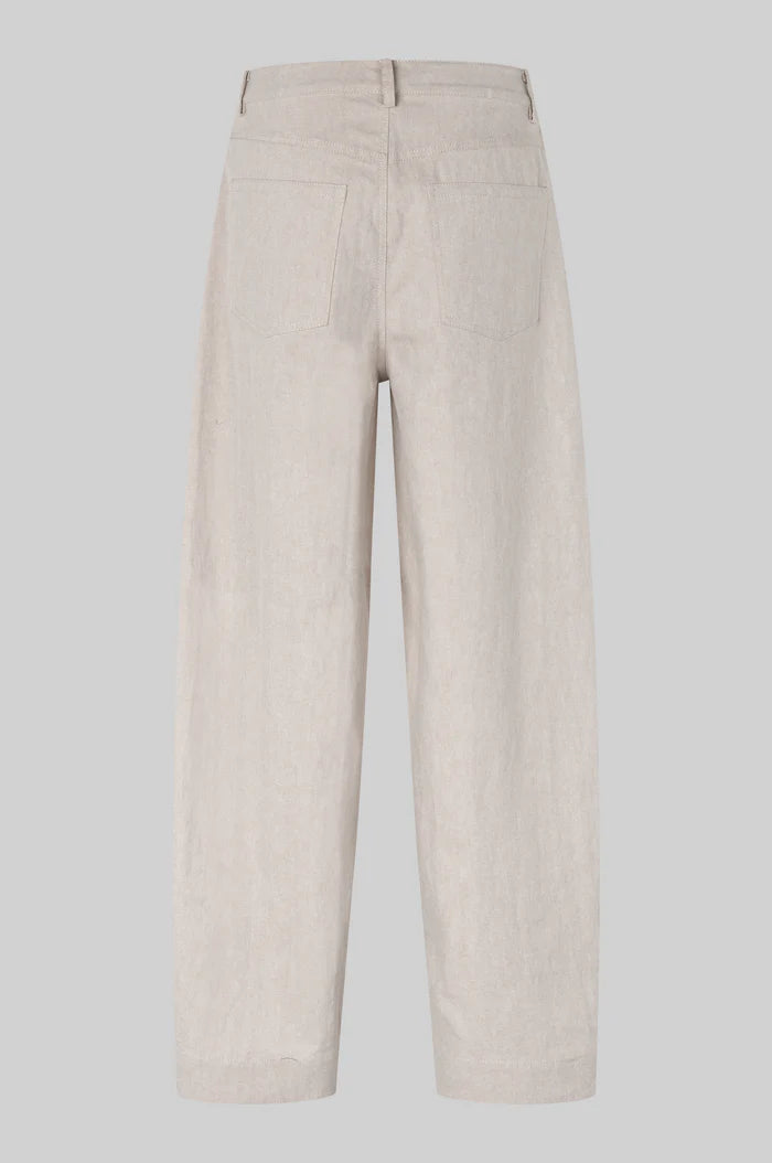 Bacoli Barrel Trousers - Soft Beige