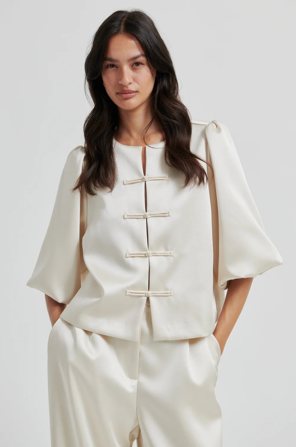 Perlla New Blouse - Soft Beige