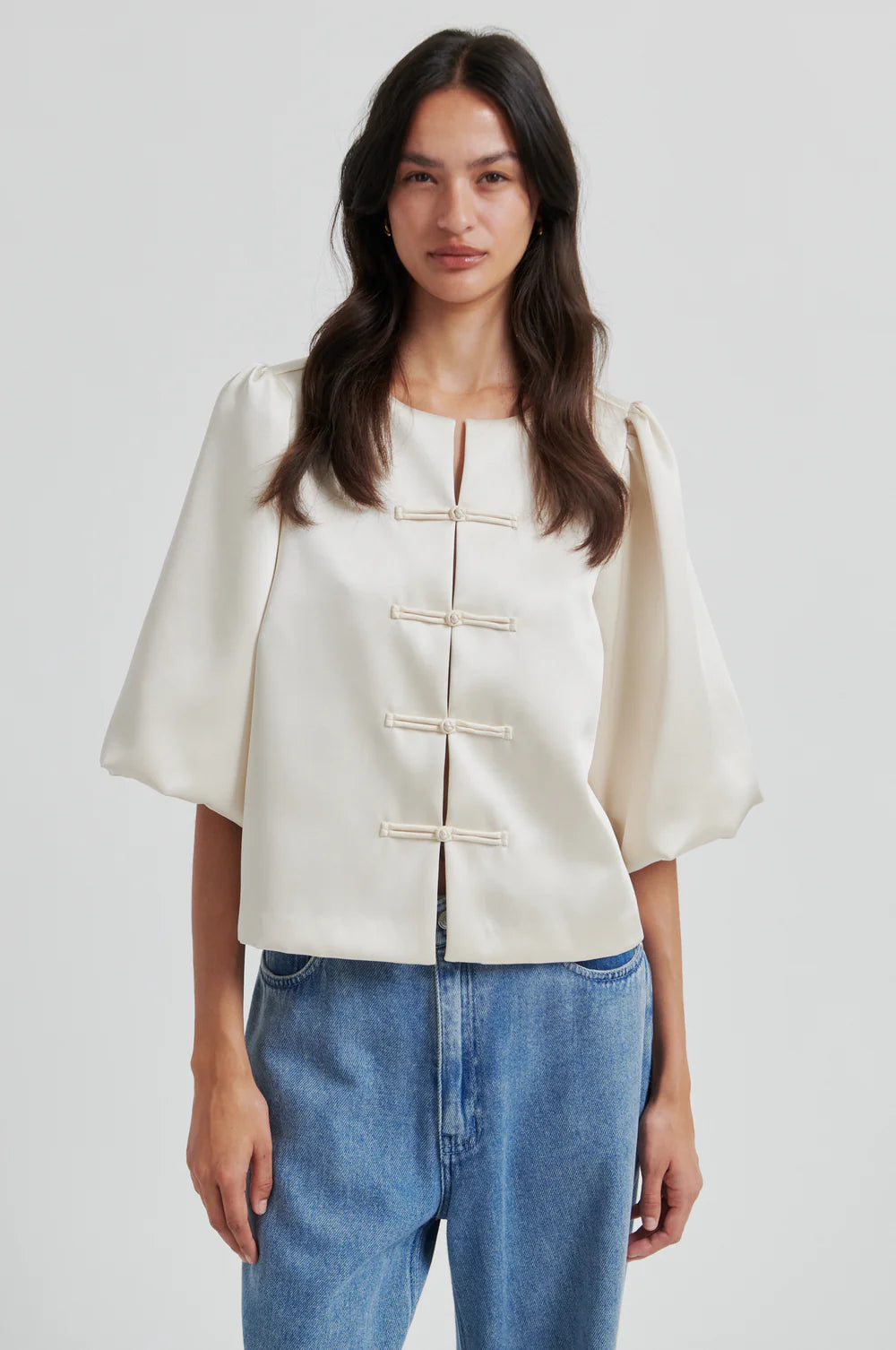 Perlla New Blouse - Soft Beige