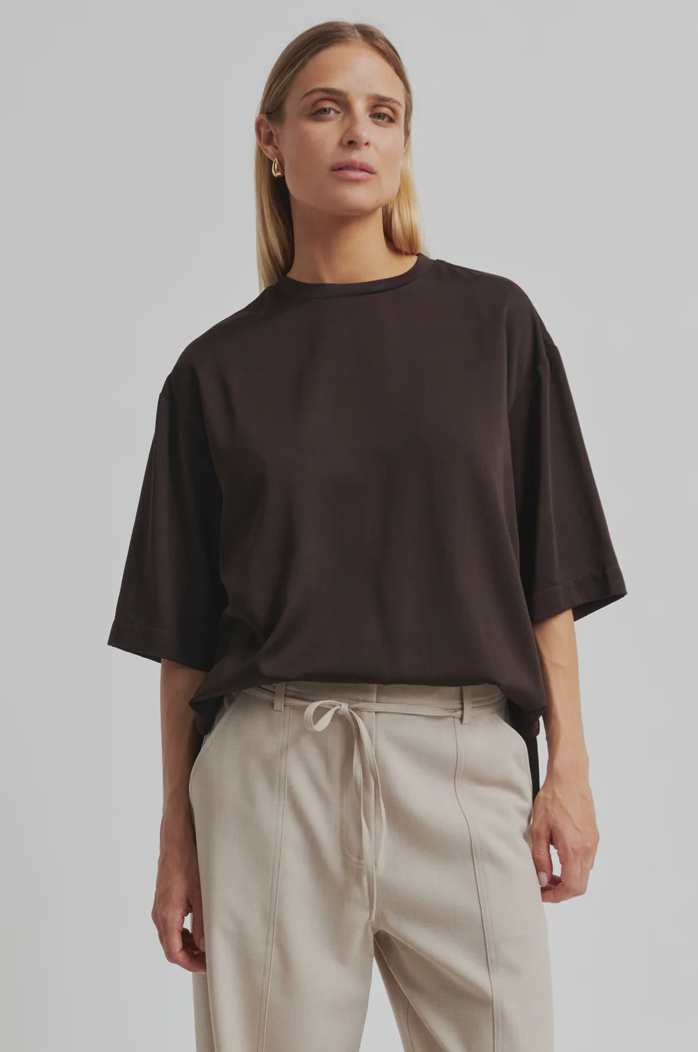 Samanta SS Blouse - Chocolate Torte