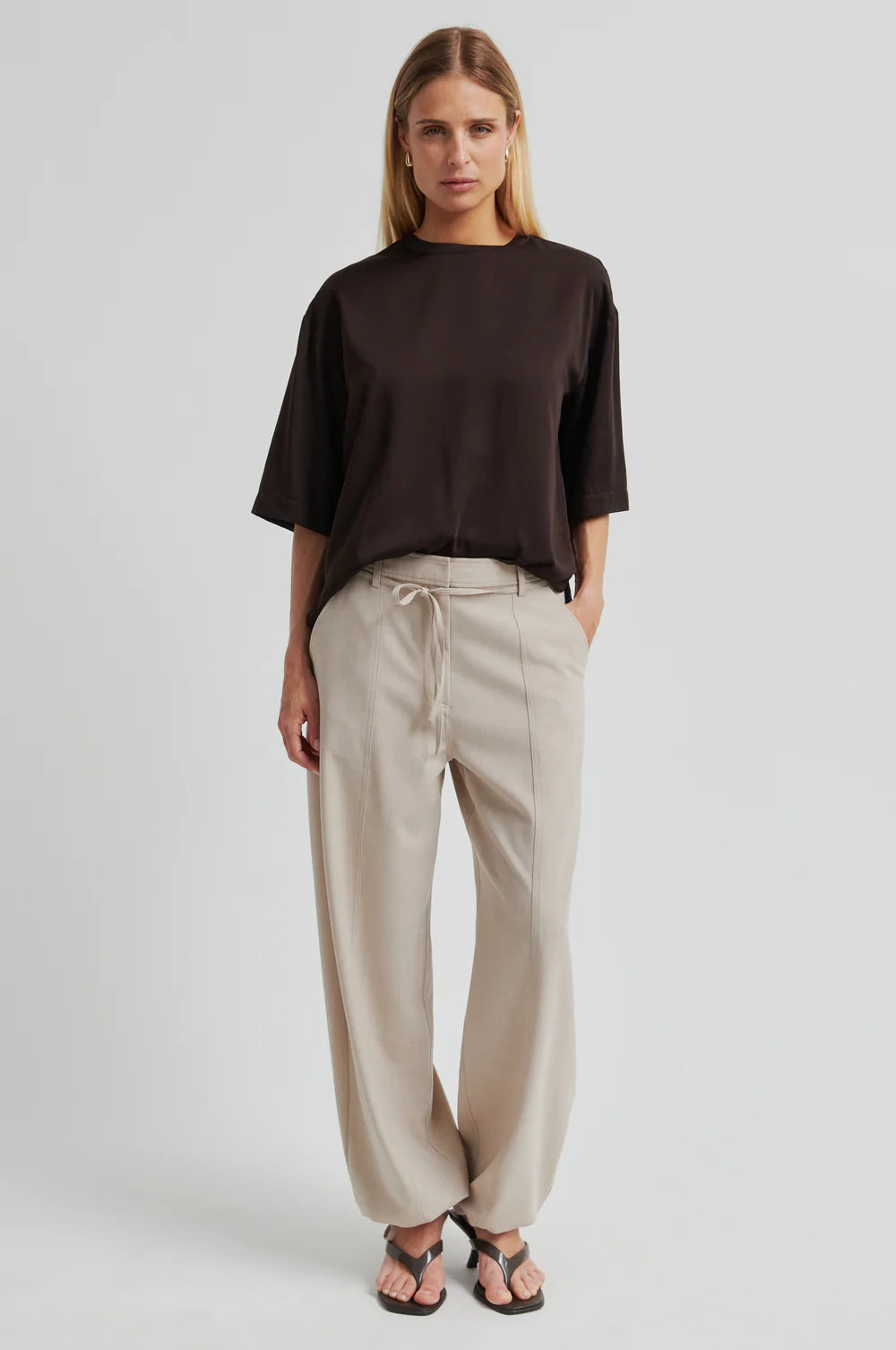Samanta SS Blouse - Chocolate Torte