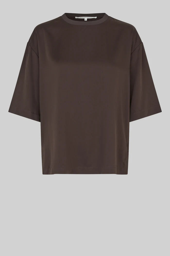Samanta SS Blouse - Chocolate Torte