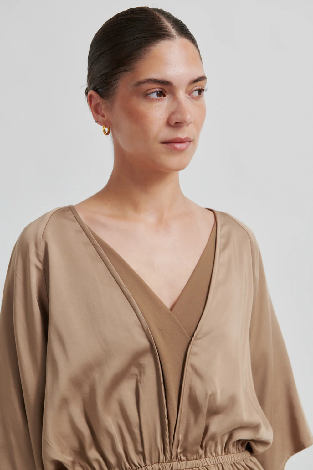 Shera Blouse - Petrified Oak
