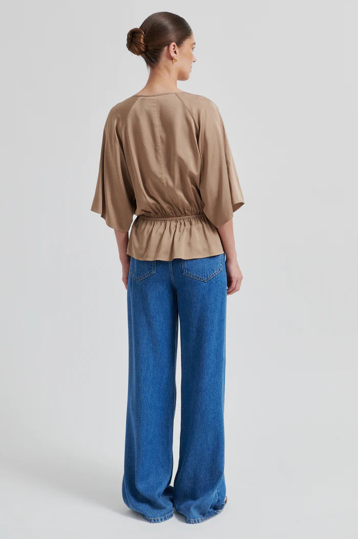 Shera Blouse - Petrified Oak