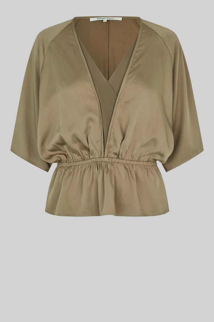 Shera Blouse - Petrified Oak