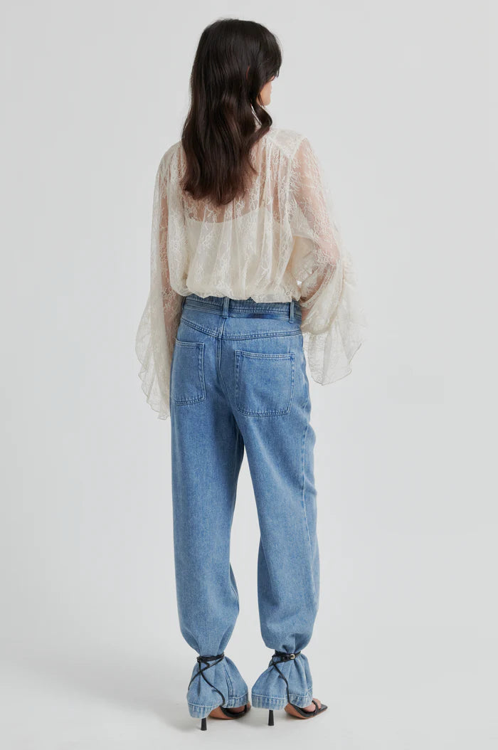 Sybell Lace Blouse - Soft Beige