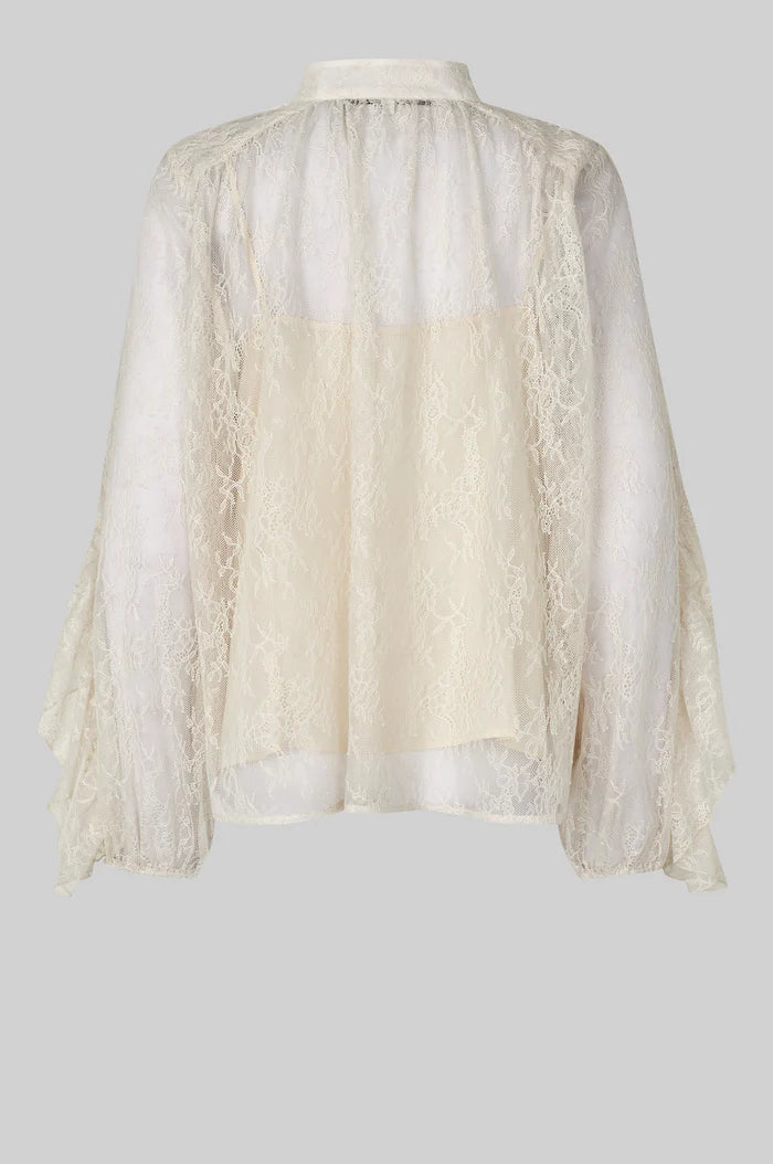 Sybell Lace Blouse - Soft Beige