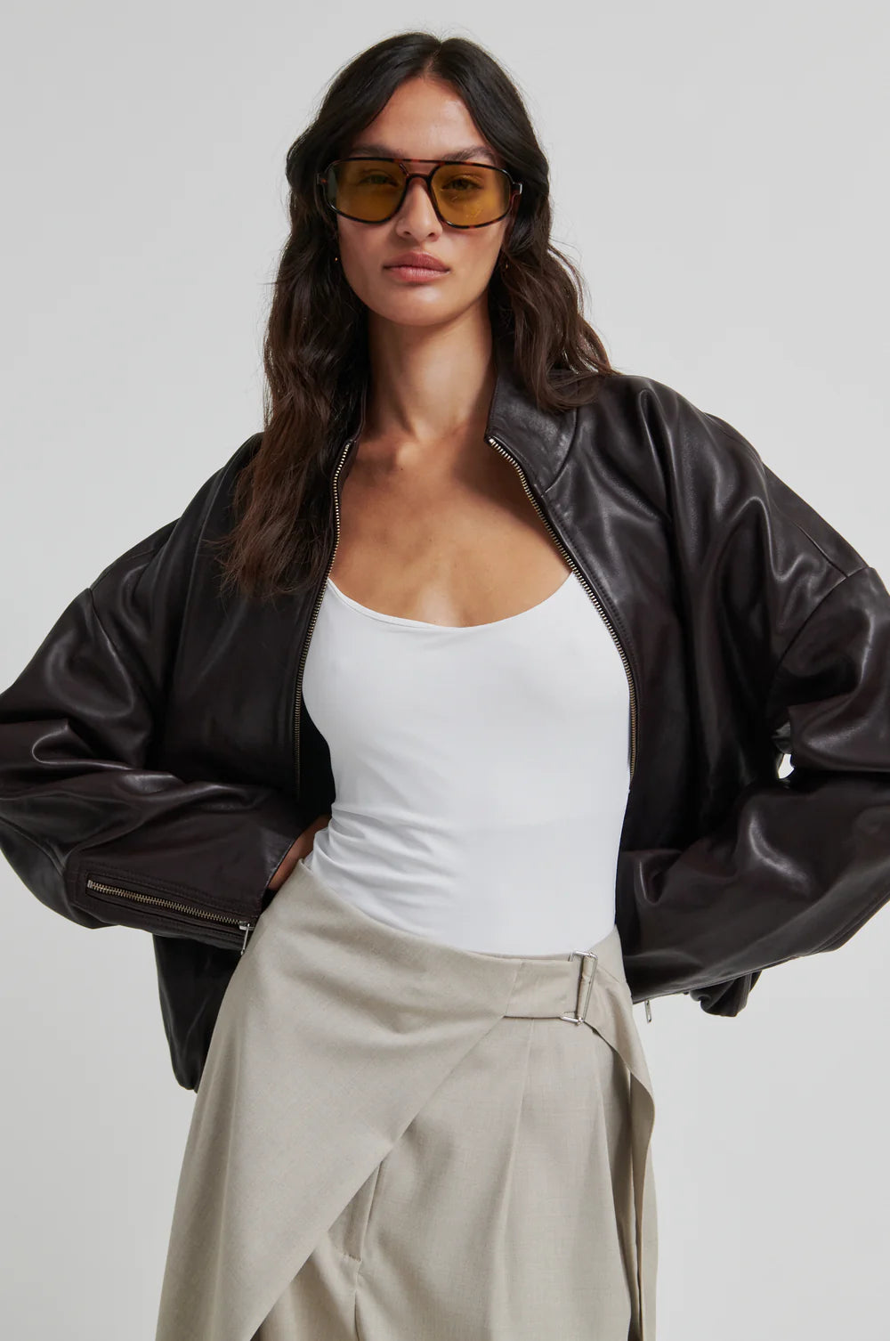Sharo Wrap Trousers - Roasted Cashew