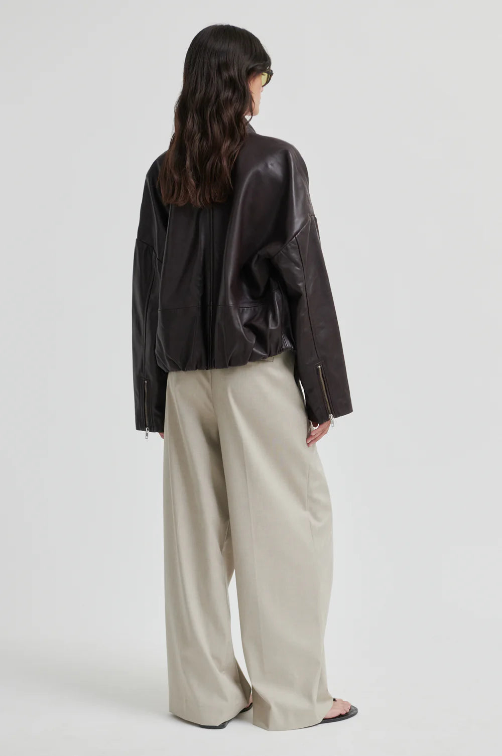 Sharo Wrap Trousers - Roasted Cashew