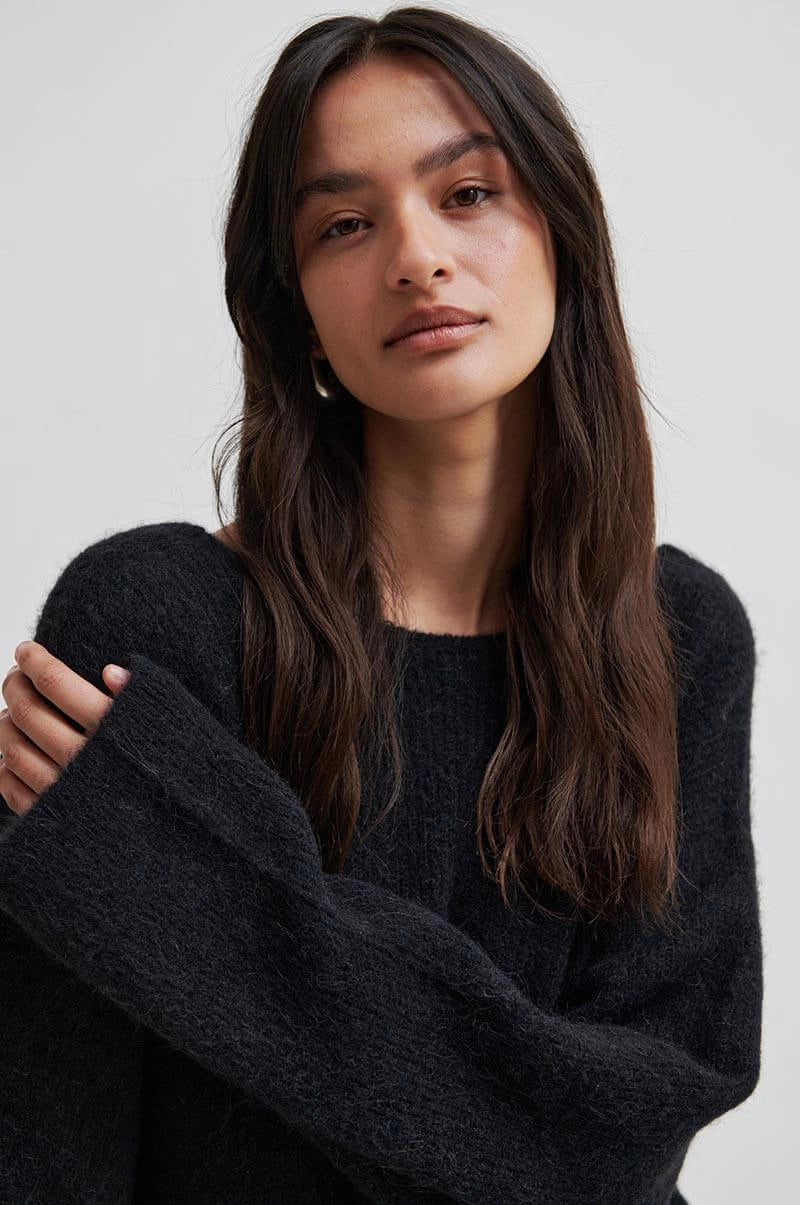 Gabby Knit Dress - Black Sand