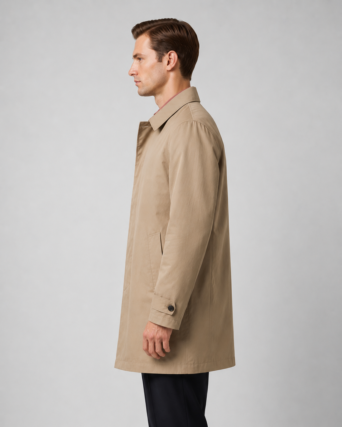 Beige Overcoat