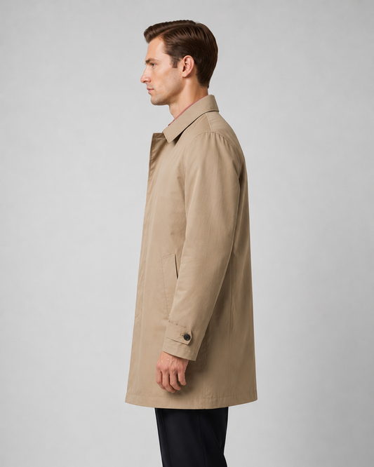 Beige Overcoat