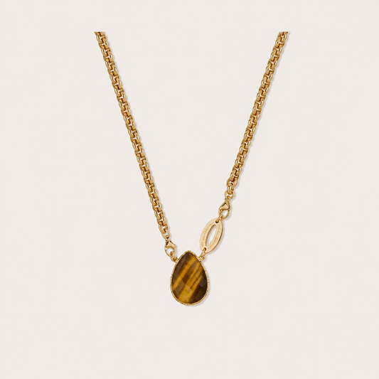 Billy Gold Necklace Tigers Eye